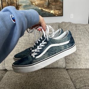acid wash denim vans
